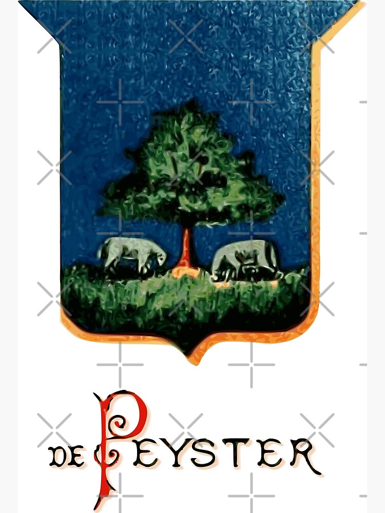 "DePeyster and De Peyster Family Coat of Arms" Poster for Sale by Heraldica Redbubble
