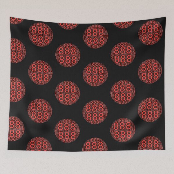 Item preview, Repeating numbers 888 circled logo designed and sold by Delicarte.