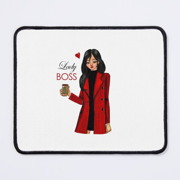 Artikelvorschau, Lady Boss Girl Boss mit Kaffee-Modeillustration entworfen und verkauft von Fayaart.