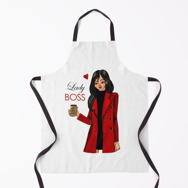 Item preview, Lady Boss Girl Boss with coffee fashion illustration designed and sold by Fayaart.