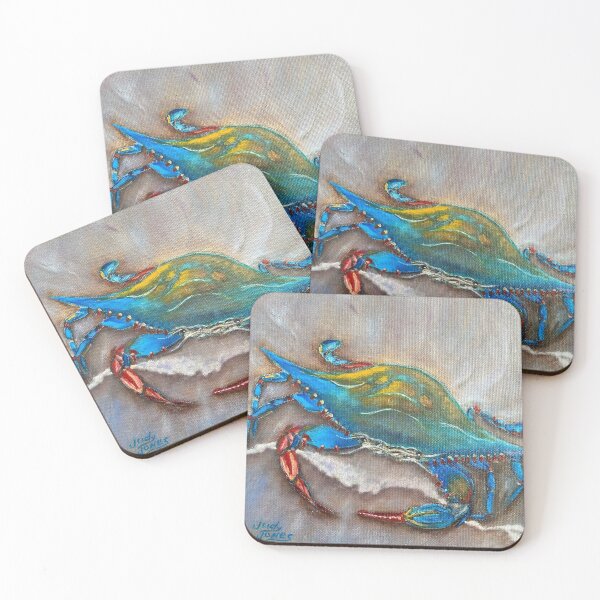 Item preview, Blue Crab on the Beach designed and sold by Art by Judy Jones.