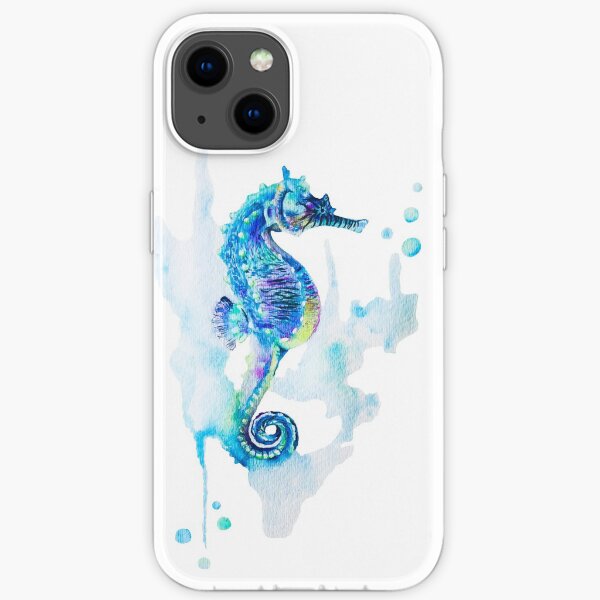 Watercolor Seahorse iPhone Soft Case