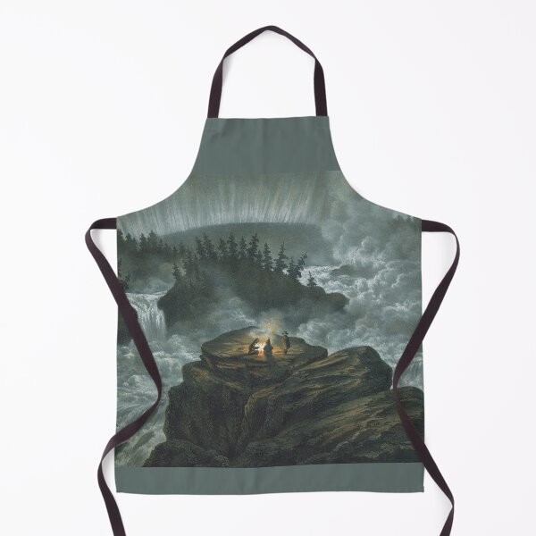 Item preview, Waterfall and Northern Lights Carl Svante Hallbeck, 1856 designed and sold by ebrawne.