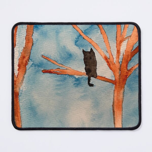 Item preview, Large Black Cat in a Tree designed and sold by catladyjoy.