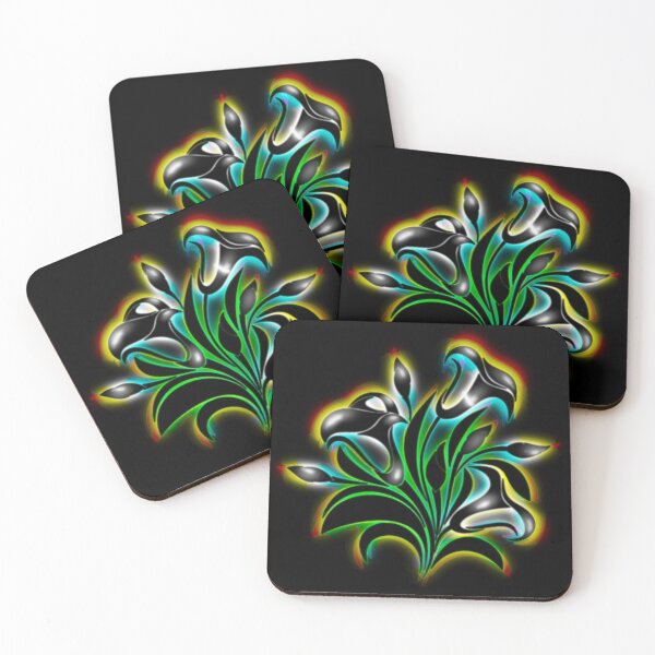Item preview, Surreal illustration of black calla lilies  designed and sold by Floradigital.