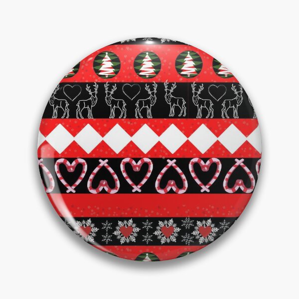 Item preview, Red Black Ugly Sweater Pattern designed and sold by Nicola Leyh.