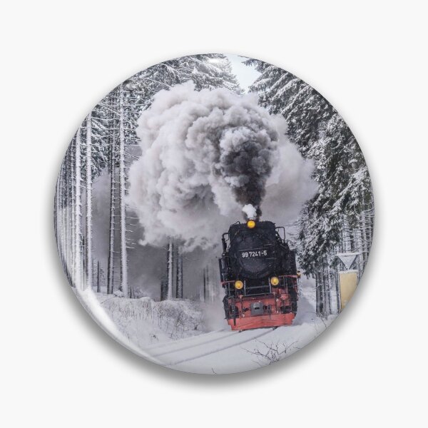 Item preview, Locomotive crossing the ice forest designed and sold by e-Shop67.