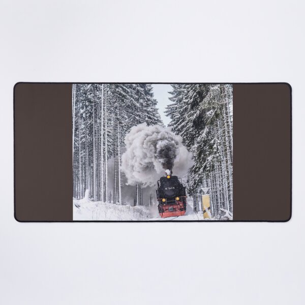Item preview, Locomotive crossing the ice forest designed and sold by e-Shop67.