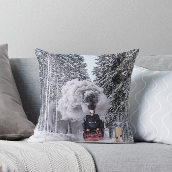 Item preview, Locomotive crossing the ice forest designed and sold by e-Shop67.