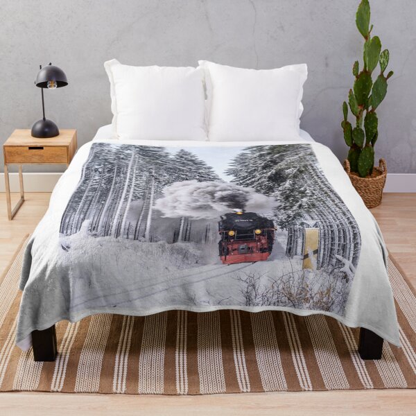Item preview, Locomotive crossing the ice forest designed and sold by e-Shop67.