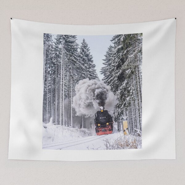 Item preview, Locomotive crossing the ice forest designed and sold by e-Shop67.