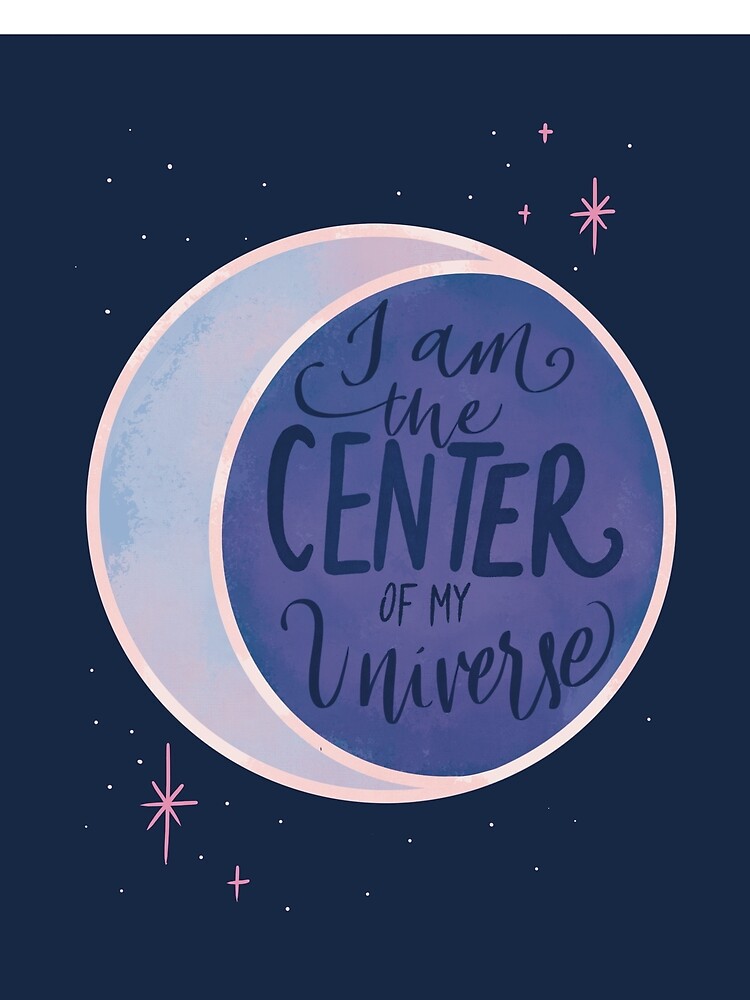 Thumbnail 5 of 5, Graphic T-Shirt, I Am the Center of My Universe designed and sold by DiyaSaeed.