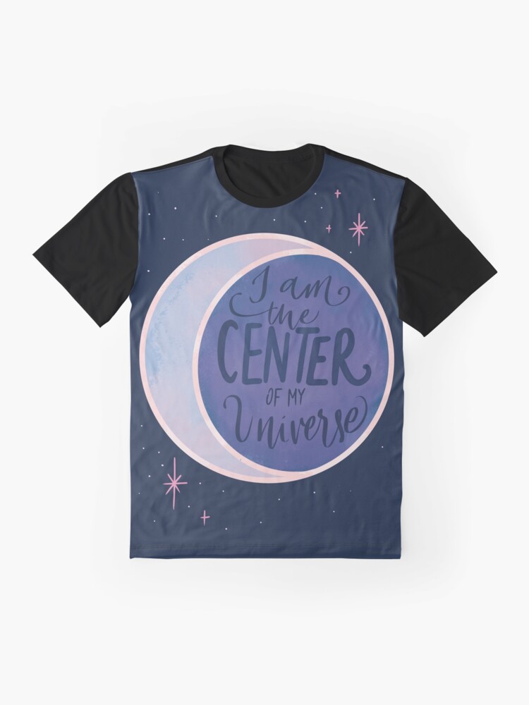 Thumbnail 4 of 5, Graphic T-Shirt, I Am the Center of My Universe designed and sold by DiyaSaeed.
