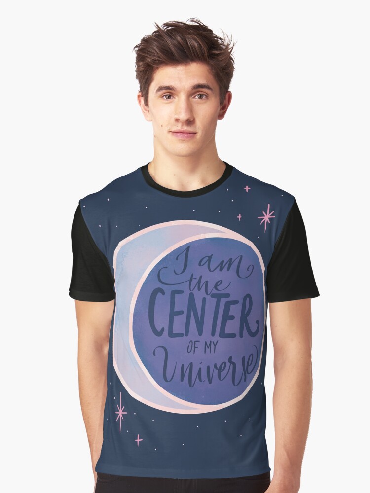 Thumbnail 1 of 5, Graphic T-Shirt, I Am the Center of My Universe designed and sold by DiyaSaeed.