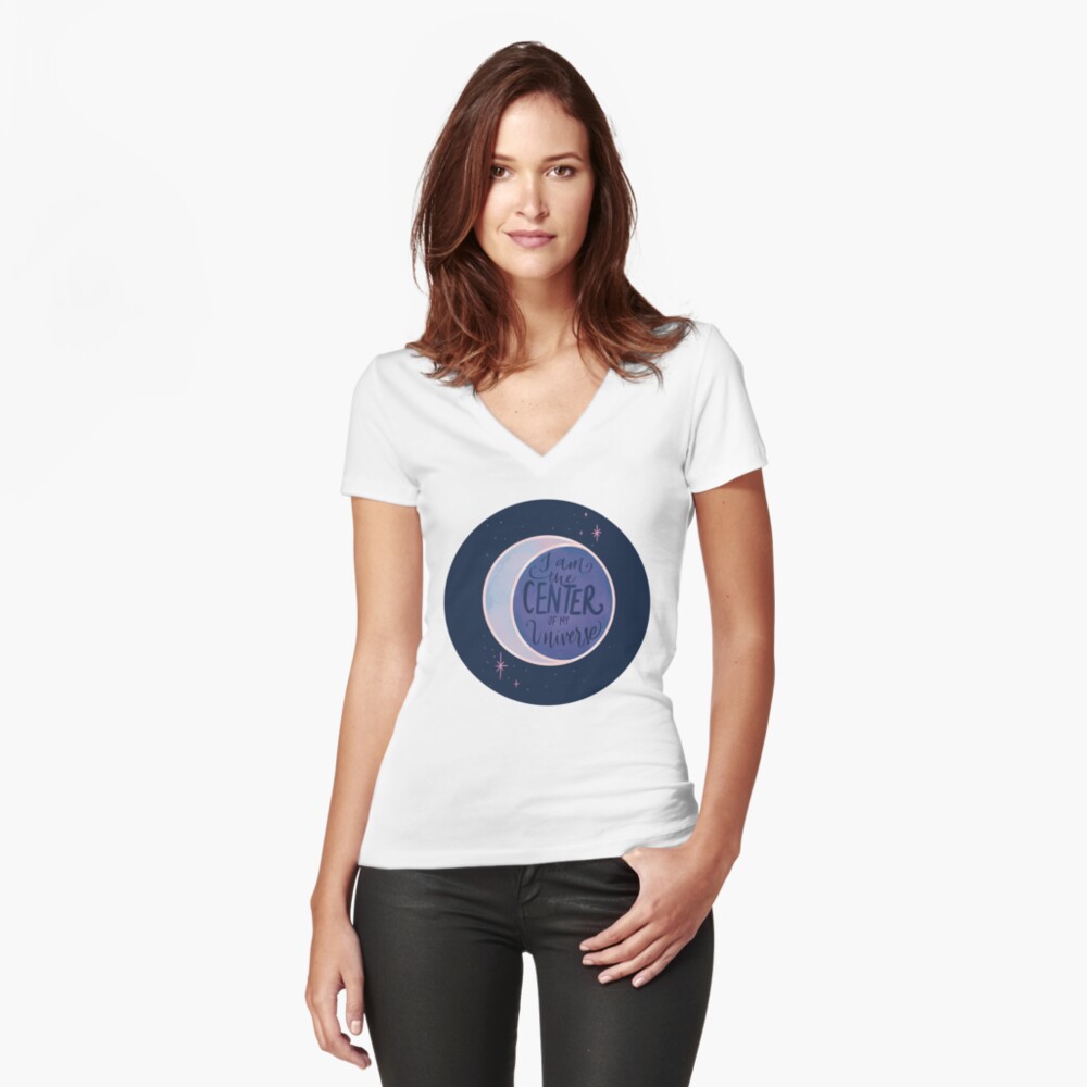 Item preview, Fitted V-Neck T-Shirt designed and sold by DiyaSaeed.
