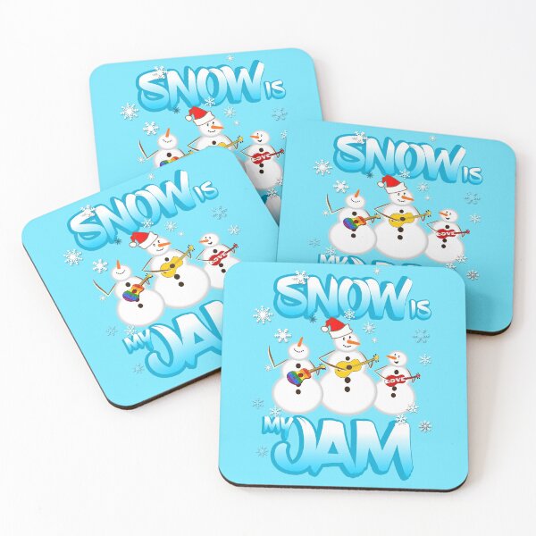 Item preview, Jamming Ukulele Snowmen, Snow is my jam designed and sold by DeliriousSteve.