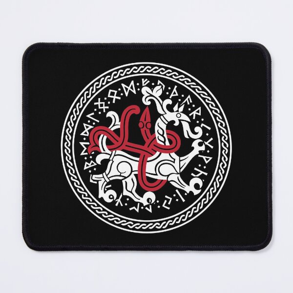 Item preview, Dragon in Celtic Knotwork Circle Scandinavian Runes Viking designed and sold by Dog-T-Shirts.