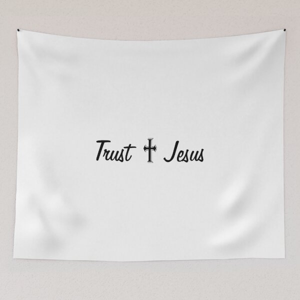 Item preview, Trust Jesus - statement of faith with cross designed and sold by allmarkmade.