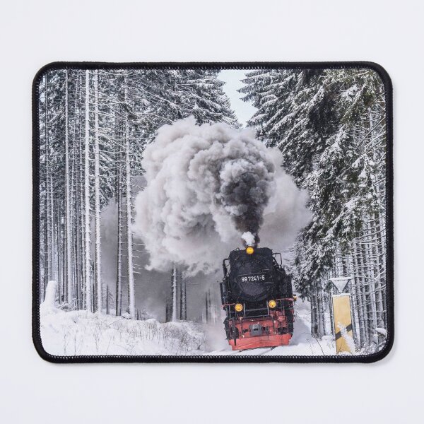 Item preview, Locomotive crossing the ice forest designed and sold by e-Shop67.
