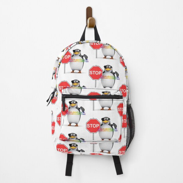 Item preview, No anime 3d penguin with stop sign designed and sold by Jack O TV.