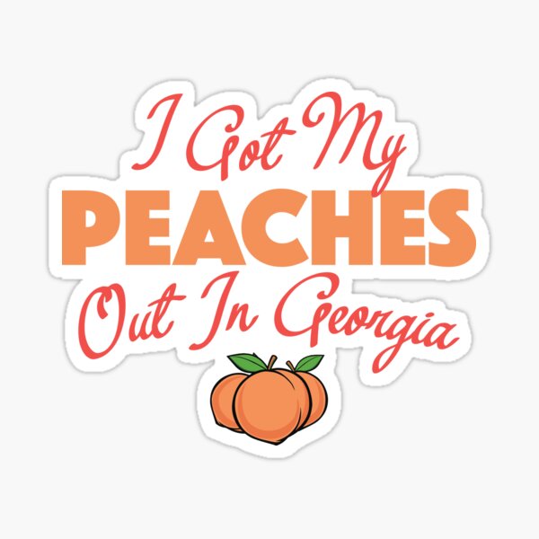 Peaches Peaches Lyrics Sticker for Sale by sparkerzed