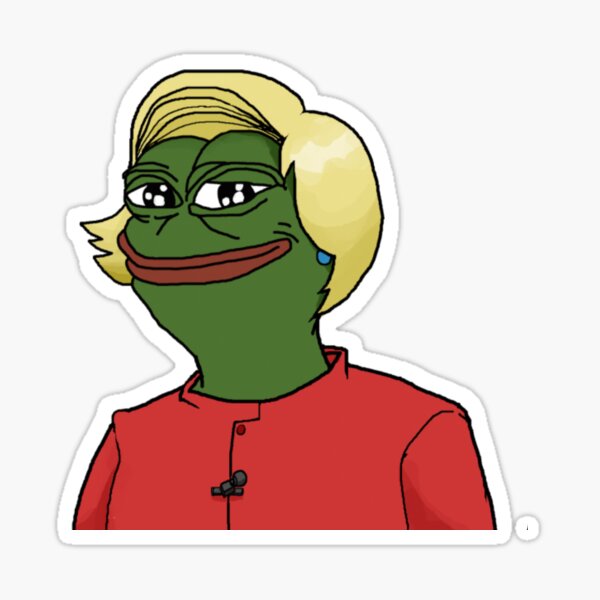 Vista previa del artículo con la obra «Hilary "pepe" Clinton», diseñado y vendido por Jack O TV.