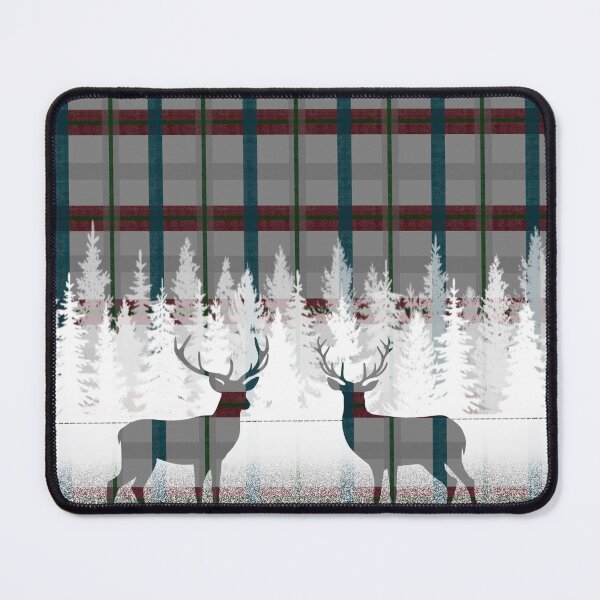 Item preview, Deer Plaid grey designed and sold by Walker Colors.