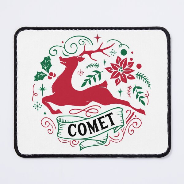 Item preview, Santas Christmas Sleigh Reindeer Comet designed and sold by joseech.