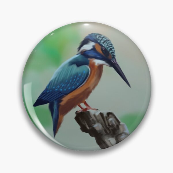 Item preview, Kingfidher on a piece of wood designed and sold by Michorgeman.