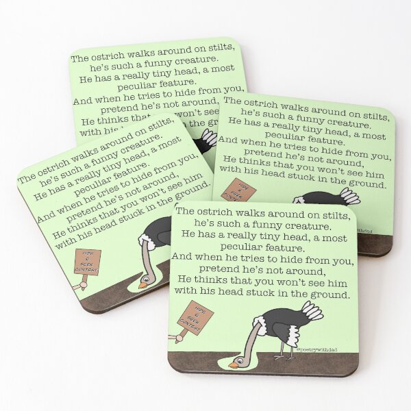 Item preview, Ostrich Hiding Head designed and sold by poetrywithdad.