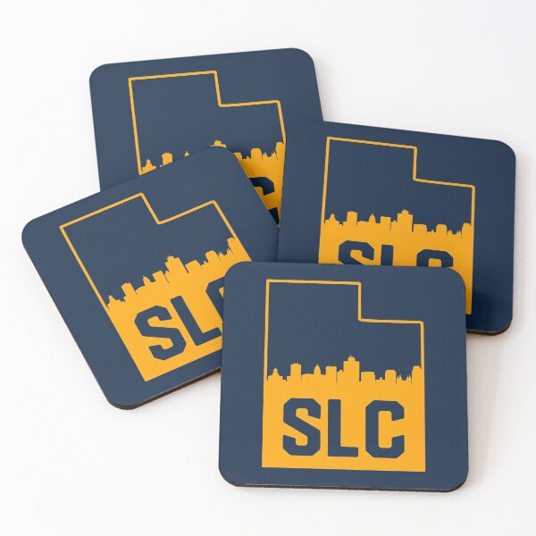 Item preview, Salt Lake City Utah Basketball SLC Yellow and Navy designed and sold by toutwearapparel.