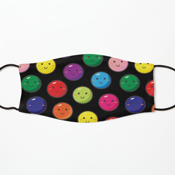 Rainbow Color fatty Smiley Faces Kids Mask