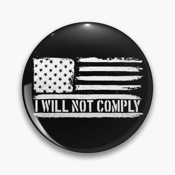 Item preview, American Flag Medical Freedom I Will Not Comply Gear designed and sold by DynamicDesign.