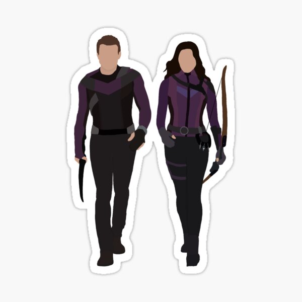 Kate and Clint Minimalist Sticker