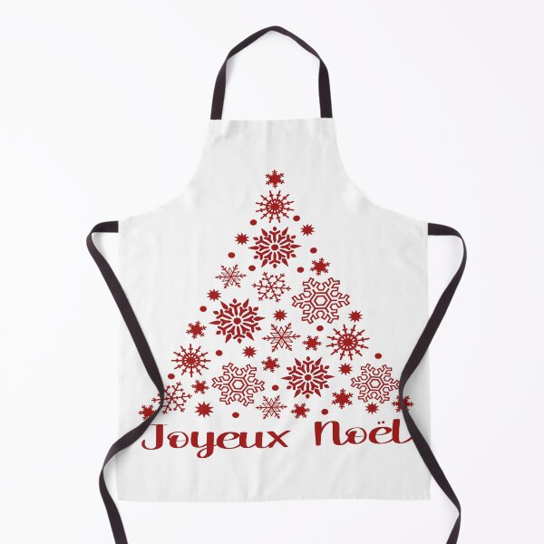 Item preview, Joyeux Noël French Holiday Phrase With Red Snowflake Christmas Tree designed and sold by Bad Kitty Designz.