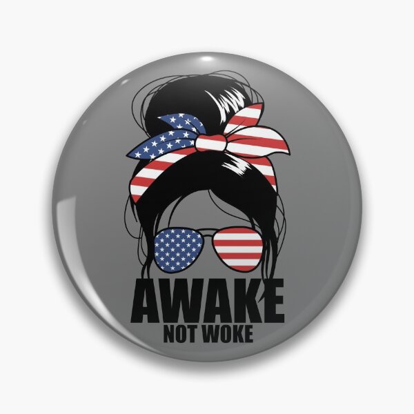 Artikelvorschau, Awake Not Woke Messy Bun Women's Awake Not Woke Gear entworfen und verkauft von DynamicDesign.