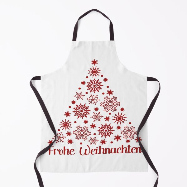 Item preview, Frohe Weihnachten German Holiday Phrase With Red Snowflake Christmas Tree designed and sold by Bad Kitty Designz.