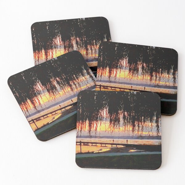 Item preview, Sunset Through the Trees at Juanita Beach designed and sold by SeaChangeDesign.