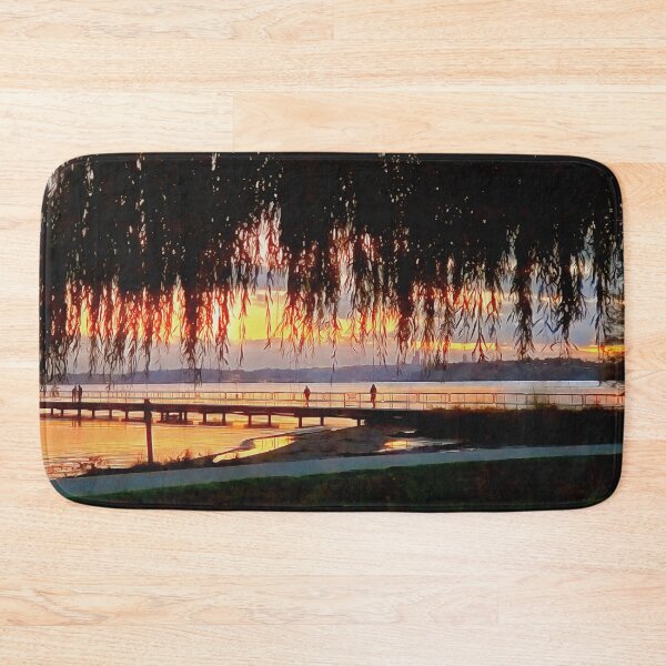 Item preview, Sunset Through the Trees at Juanita Beach designed and sold by SeaChangeDesign.