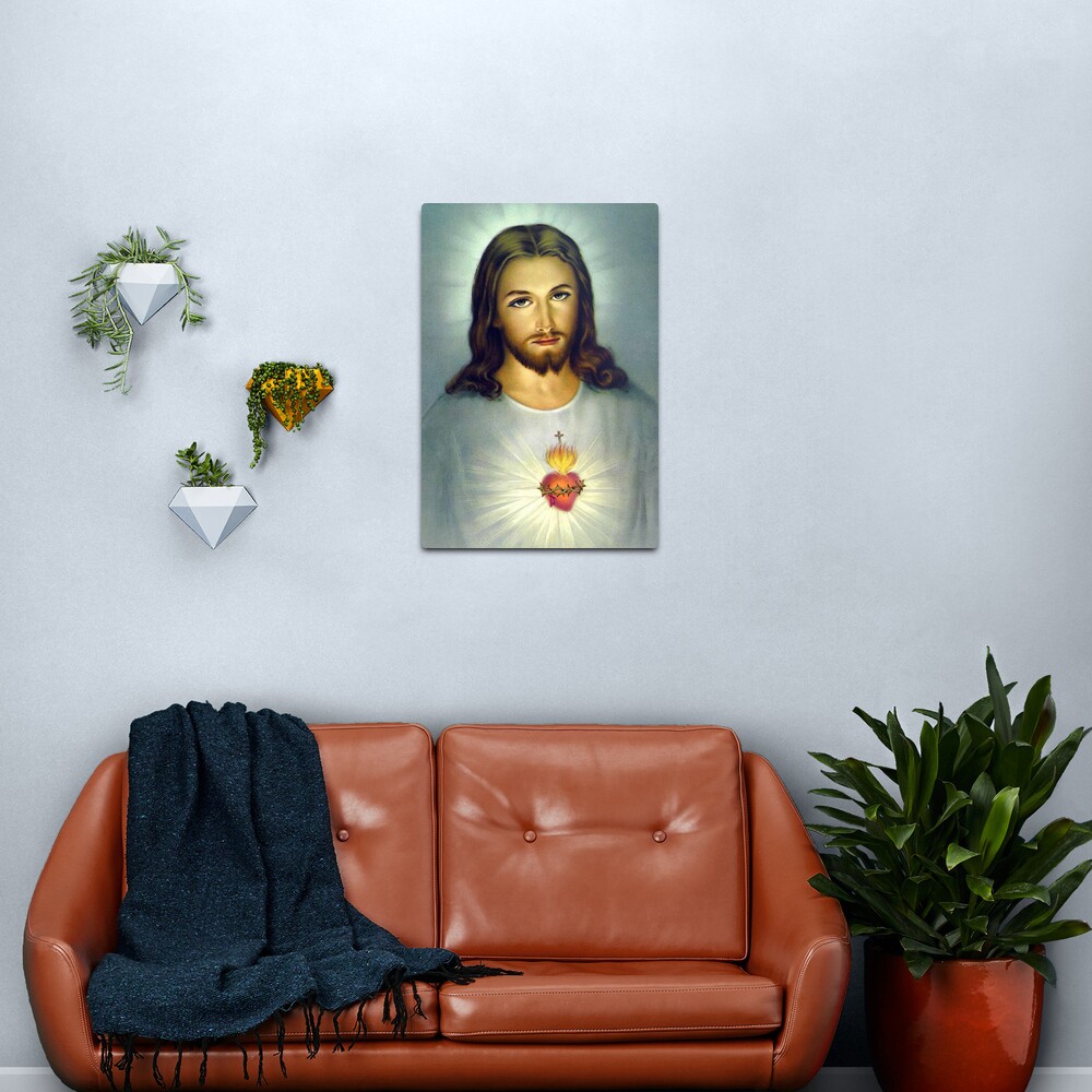 Jesus Sacred Heart Divine Mercy Christian Roman Catholic Metal Print