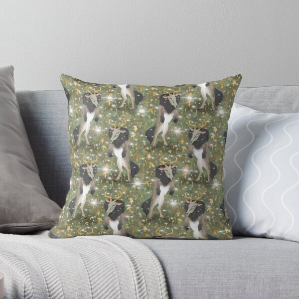 Enchanted Wendigo Woodlands Throw Pillow