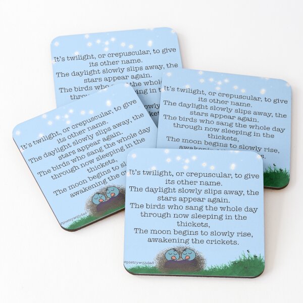 Item preview, Twilight Sleeping Birds designed and sold by poetrywithdad.