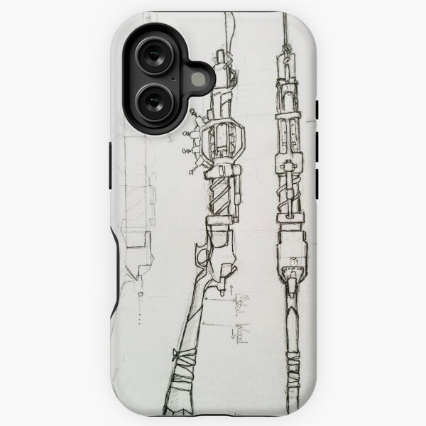 Steampunk Gun Blueprints iPhone Tough Case