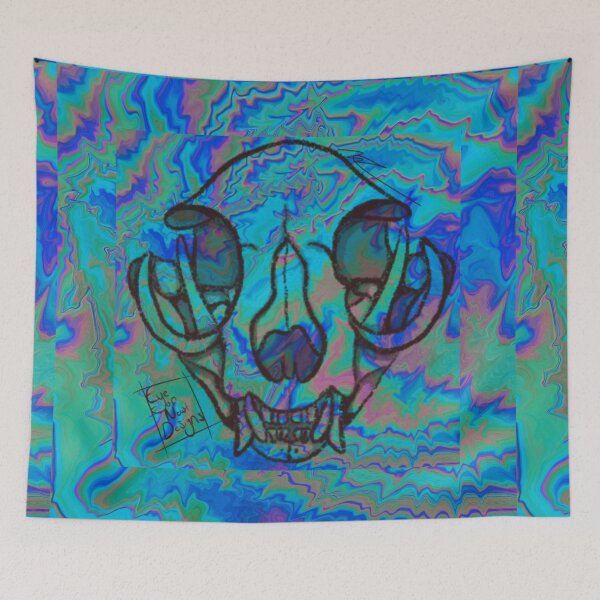 Item preview, Trippy Raccoon Skull designed and sold by Eye of Newt Designs.
