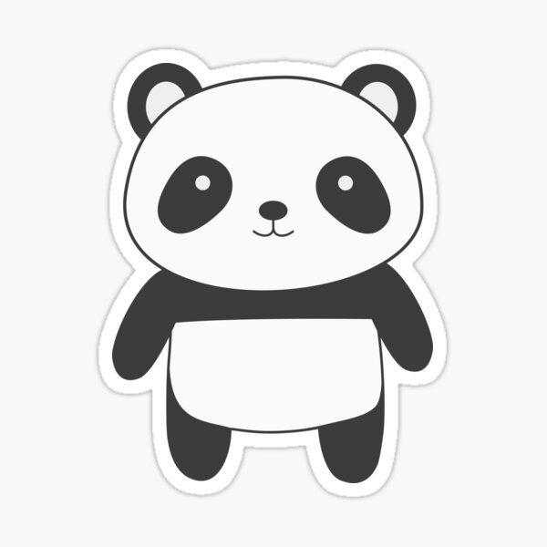 Cute And Kawaii Panda Bear Sticker By Happinessinatee Redbubble 0725