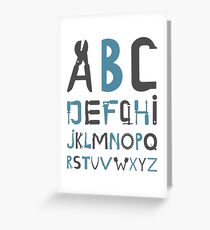 Alphabet Greeting Card