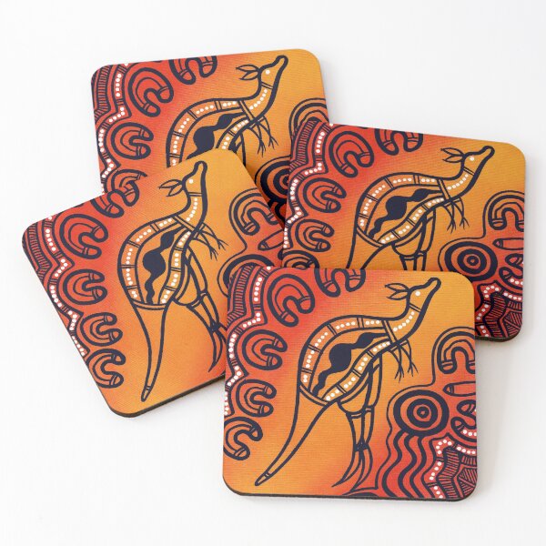 Item preview, Authentic Aboriginal Art - Kangaroo designed and sold by HogarthArts.