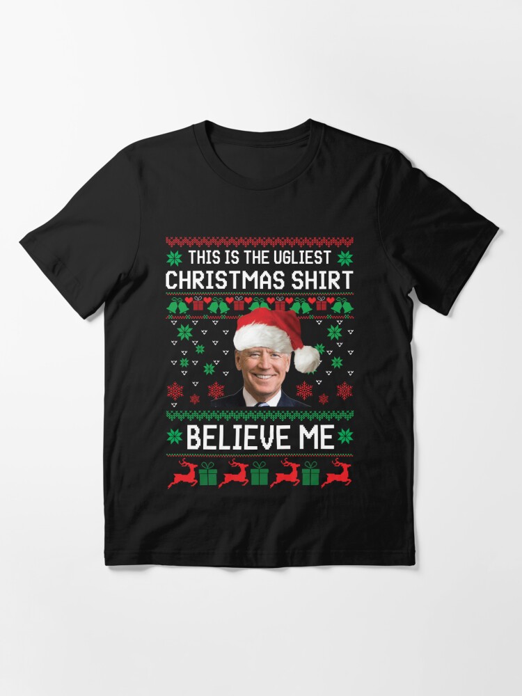 Santa Trump Let's Go Brandon Christmas Pajama Ugly T-Shirt