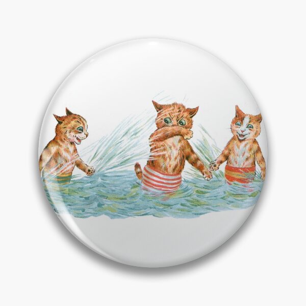 Item preview, Water Playing Cats - Louis Wain designed and sold by karwilberevivalcollection.