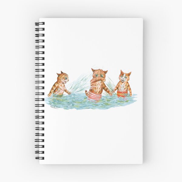 Item preview, Water Playing Cats - Louis Wain designed and sold by karwilberevivalcollection.